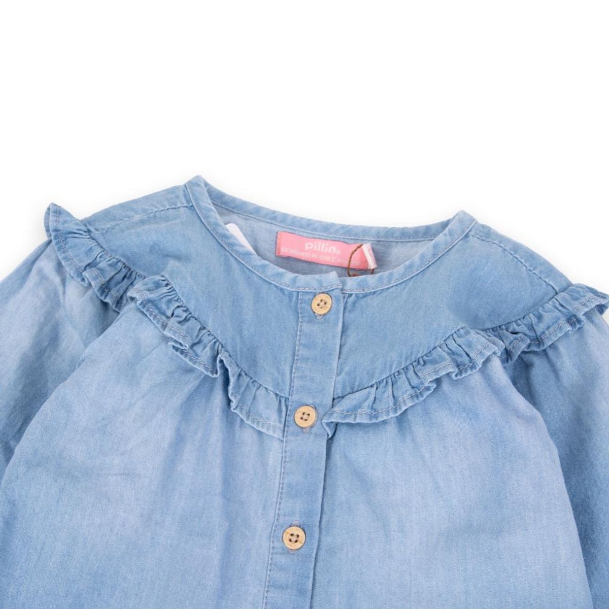PILLIN - Blusa Bebé Niña Denim Pillin PILLIN