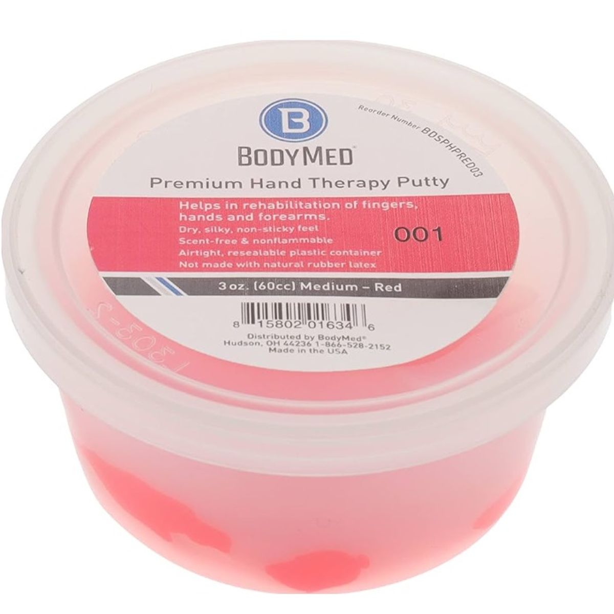 BODY ACTION - Masilla de Ejercicios resistencia media BodyMed 3 Oz (120cc)