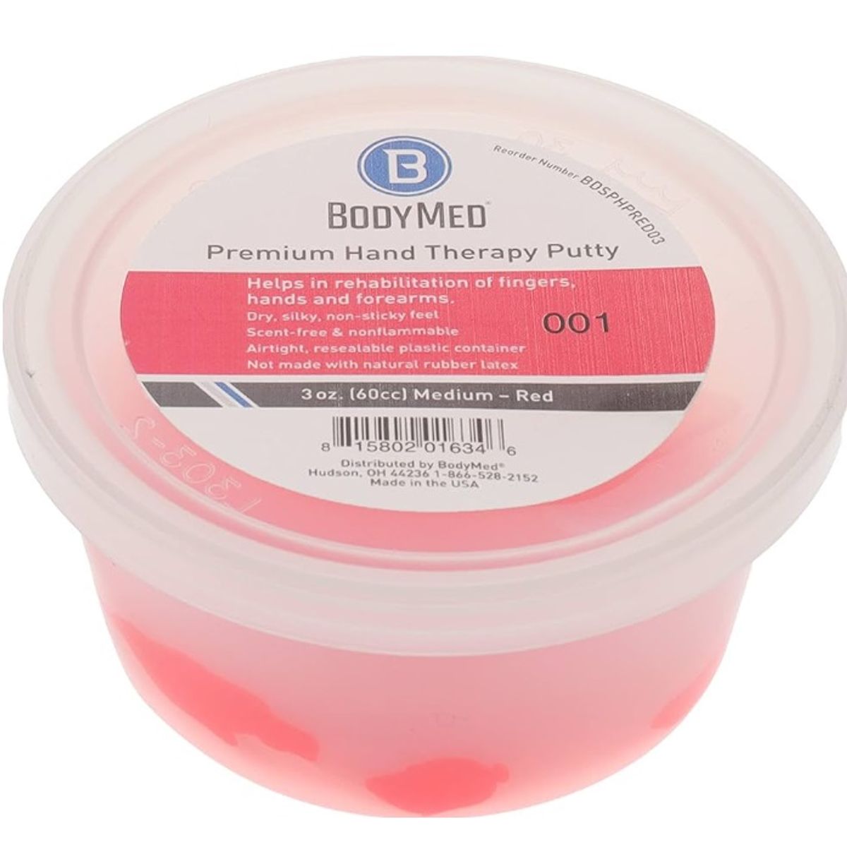 BODY ACTION - Masilla de Ejercicios resistencia media BodyMed 3 Oz (120cc)