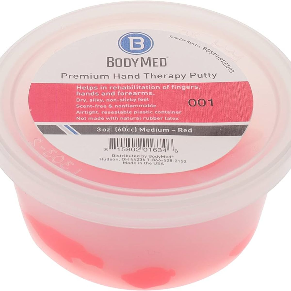 BODY ACTION - Masilla de Ejercicios resistencia media BodyMed 3 Oz (120cc)