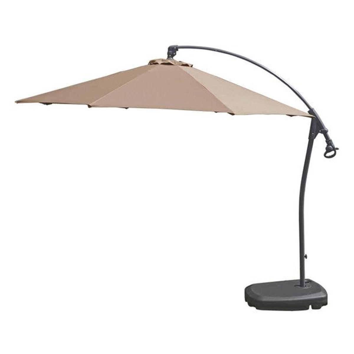 SPAZZIO - Quitasol Banana Hanging taupe - Gris