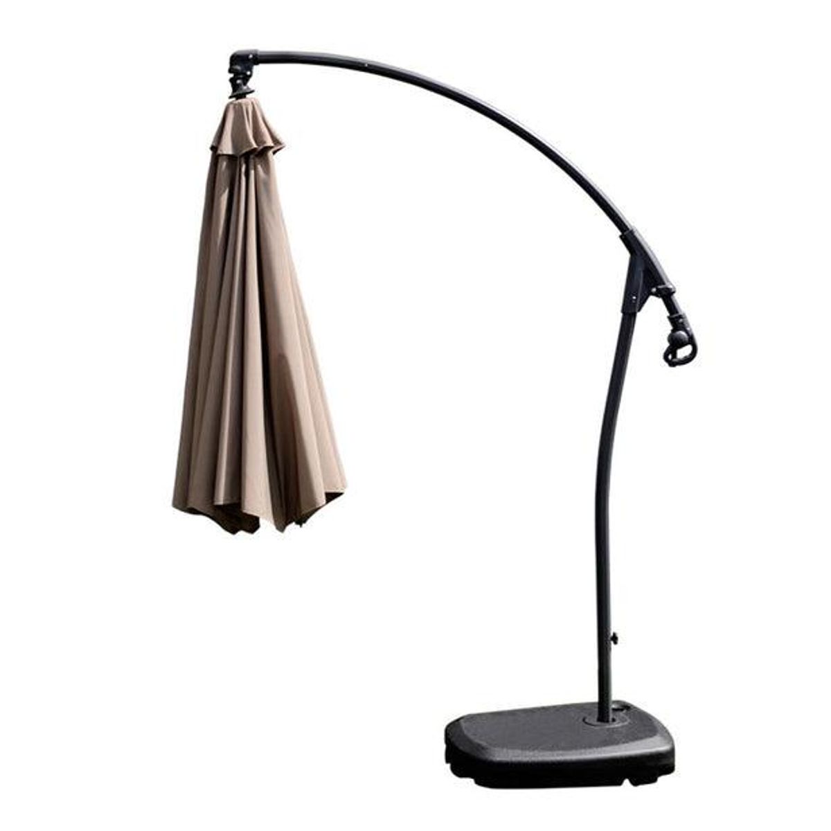 SPAZZIO - Quitasol Banana Hanging taupe - Gris