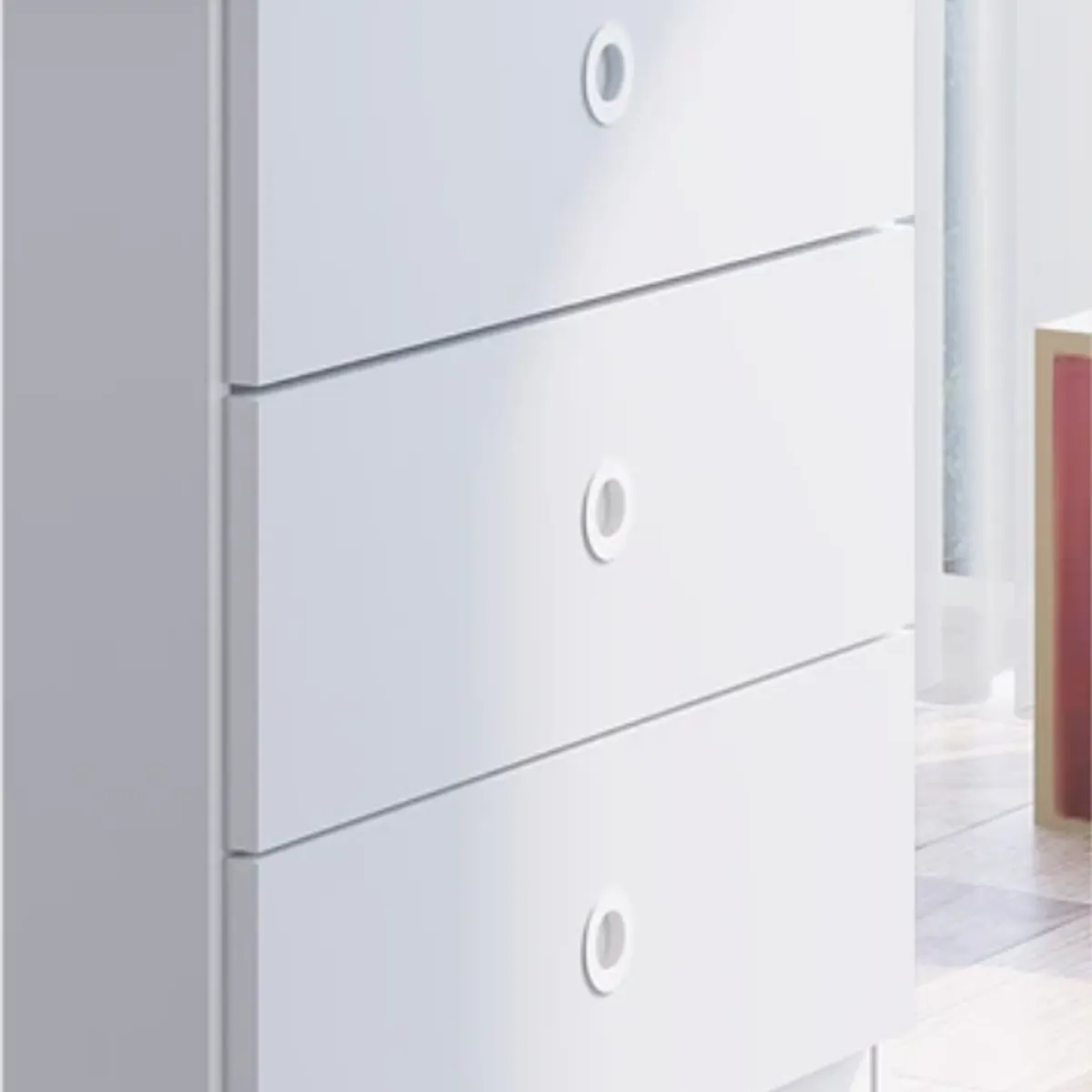 KIDSCOOL - Cuna Con Cajonera Encanto Blanco