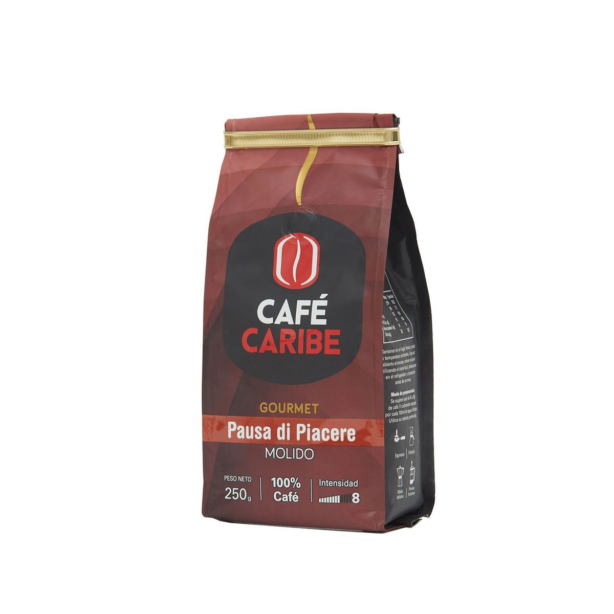 CAFE CARIBE - x8 Café Molido Pausa di Piacere - 2 kilos.