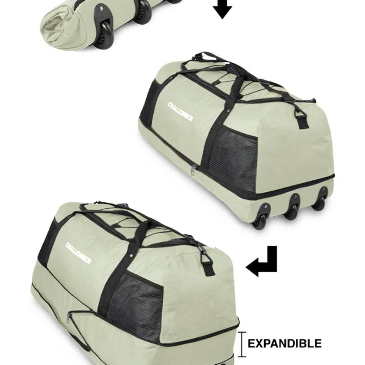 CHALLENGER - Equipaje de Mano con ruedas verde CHALLENGER