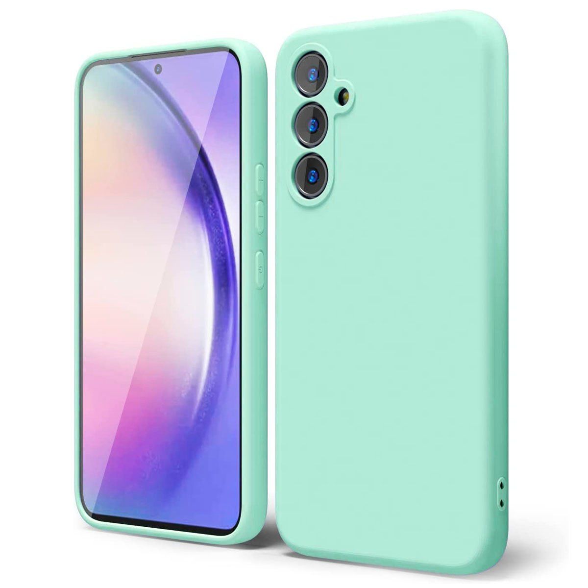 JOIGO - Carcasa Para Samsung A54 Goma Turquesa