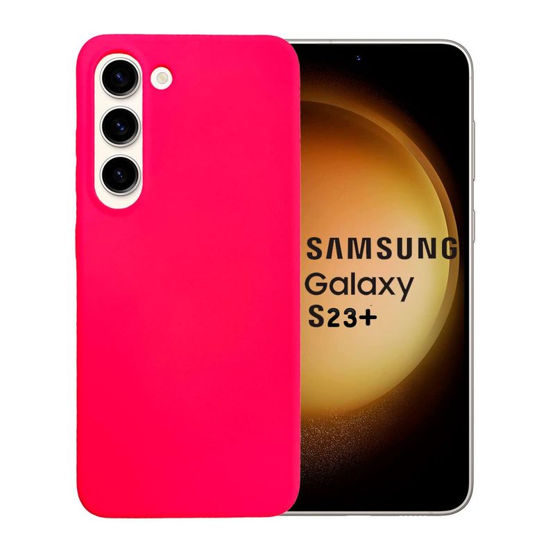 JOIGO - Carcasa Para Samsung S23 Plus Goma Fucsia.