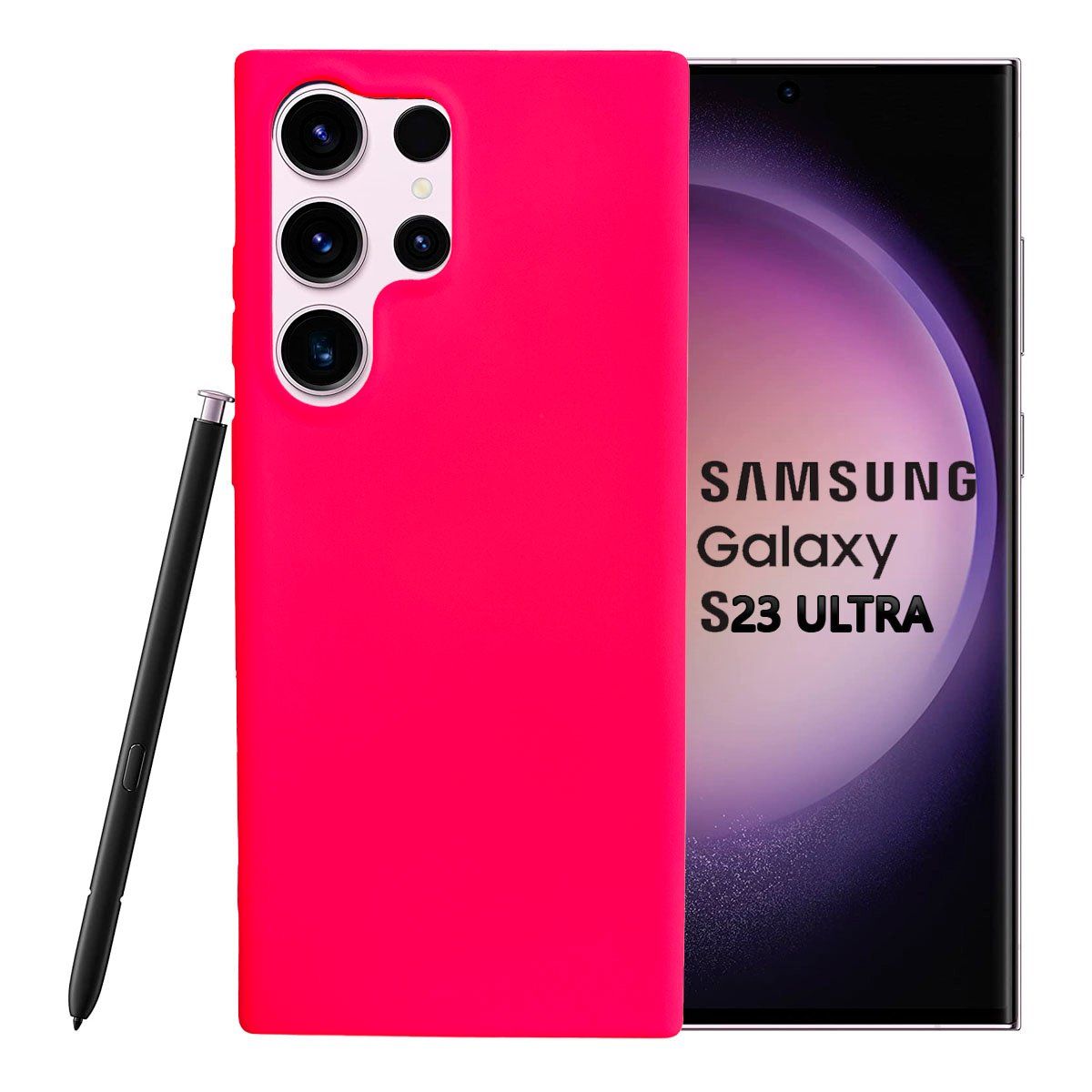 JOIGO - Carcasa Para Samsung S23 Ultra Goma Fucsia