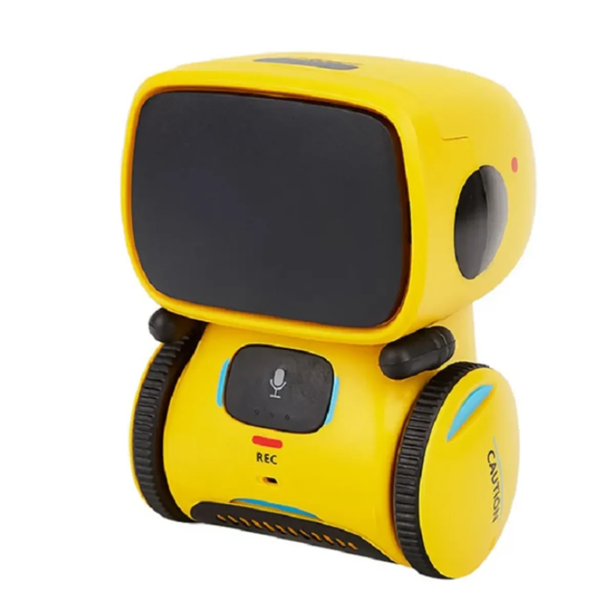 GENERICO - Robot inteligente táctil y con comando de voz en español amarillo