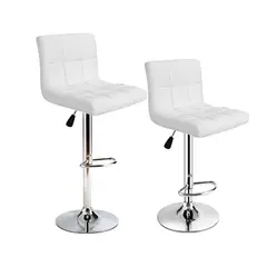 GENERICO - Set 2x Sillas De Bar - Blanco - B009