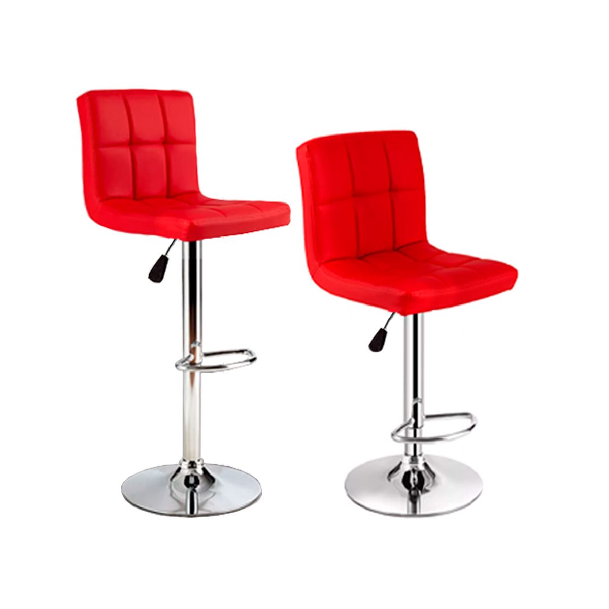 SDFIT - Set 2x Sillas De Bar - Rojo - B009