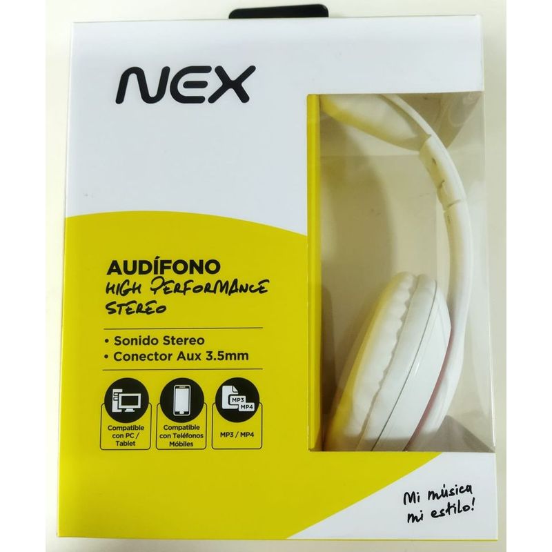 GENERICO - Audifonos nex,  Sonido stereo, Compatible con telefonos mobiles.