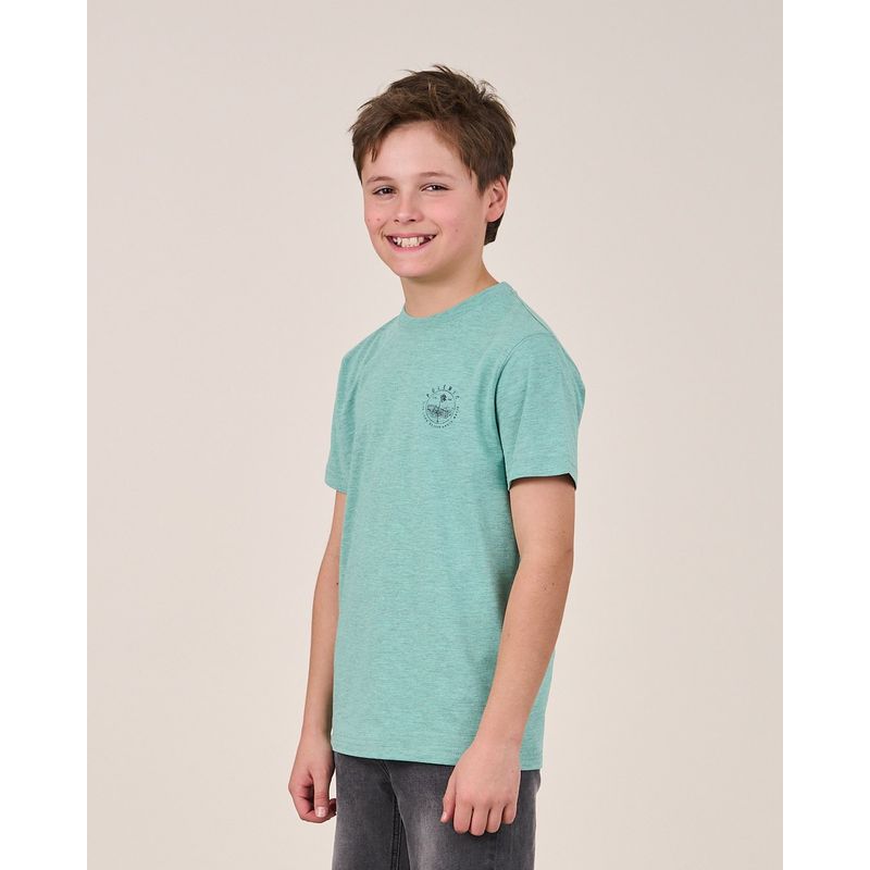 POLEMIC - Polera Vintage Melange manga corta - Polemic Kids
