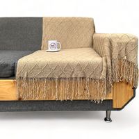 Manta Decorativa Tejida Estilo Nordico Para Sofa Sillon Cama - Beige