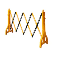 METALFER - Barrera Amarilla Extensible 2,5 Metros