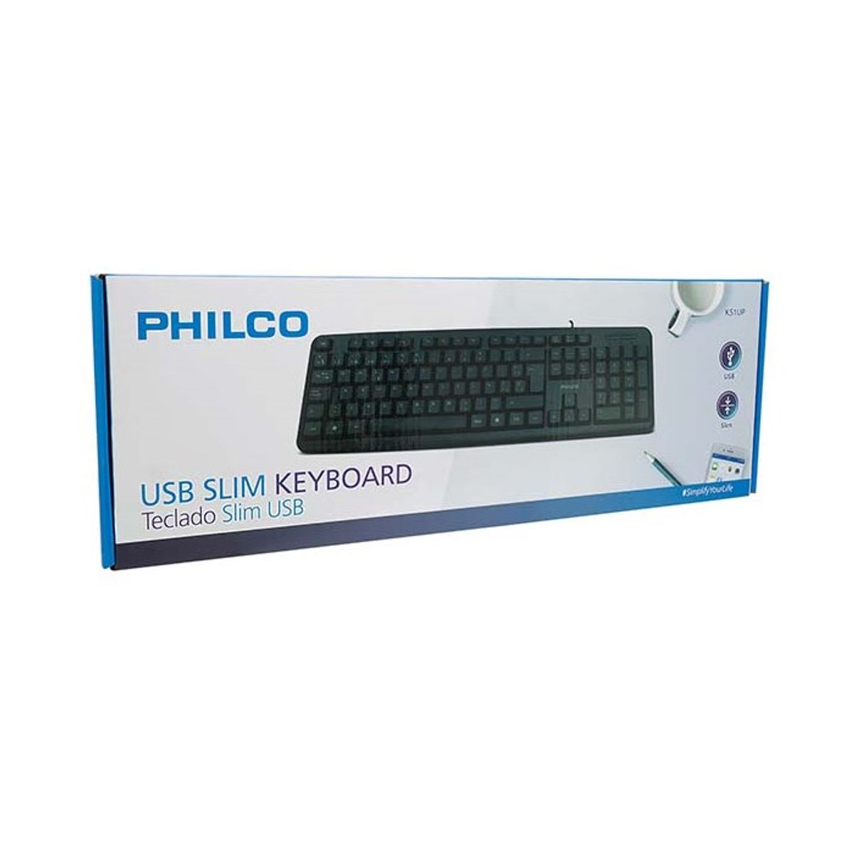 PHILCO - Teclado Usb Philco Estandar Español K51UP