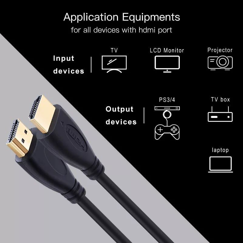 GENERICO - Cable HDMI de alta velocidad para HDTV XBOX PS3 1080p 5m