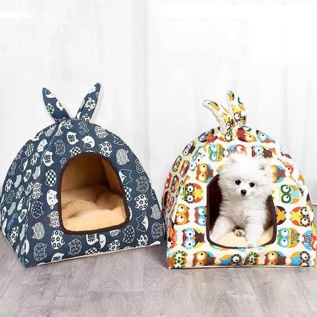 GENERICO - Cama  para Mascotas Cama Gato Perro Grande Iglu Rosa