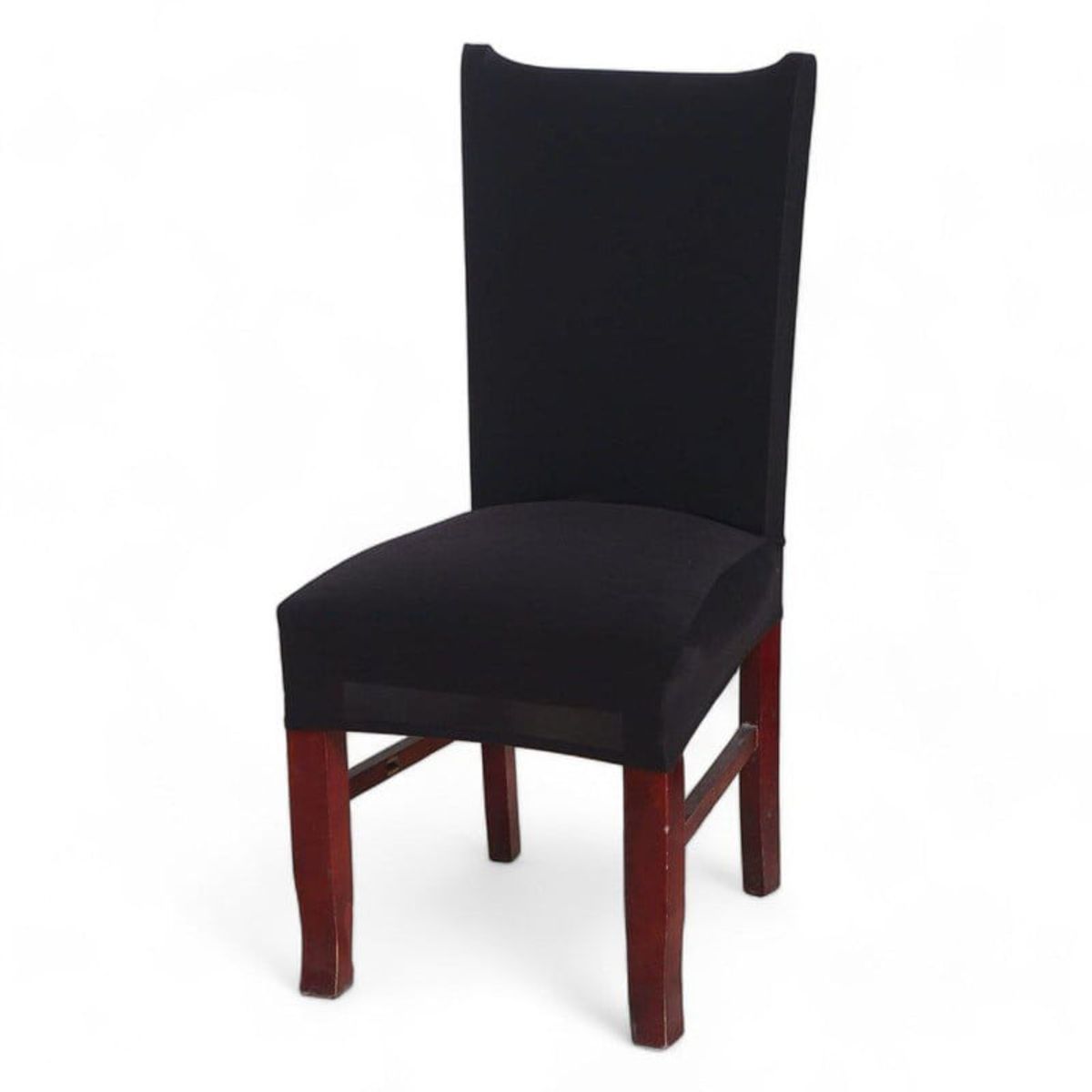 GENERICO - Pack 6 Fundas Sillas Comedor Tela Elastica - Negro