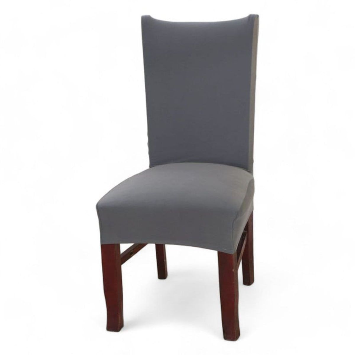 GENERICO - Pack 6 Fundas Sillas Comedor Tela Elastica - Gris