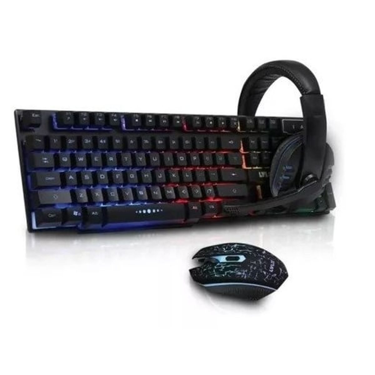 GENERICO - Kit gaming pro Teclado  Mouse  Audífonos LULUP