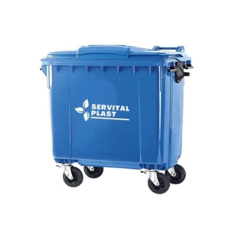 GENERICO - Basurero Contenedor de basura 770 Lts Azul