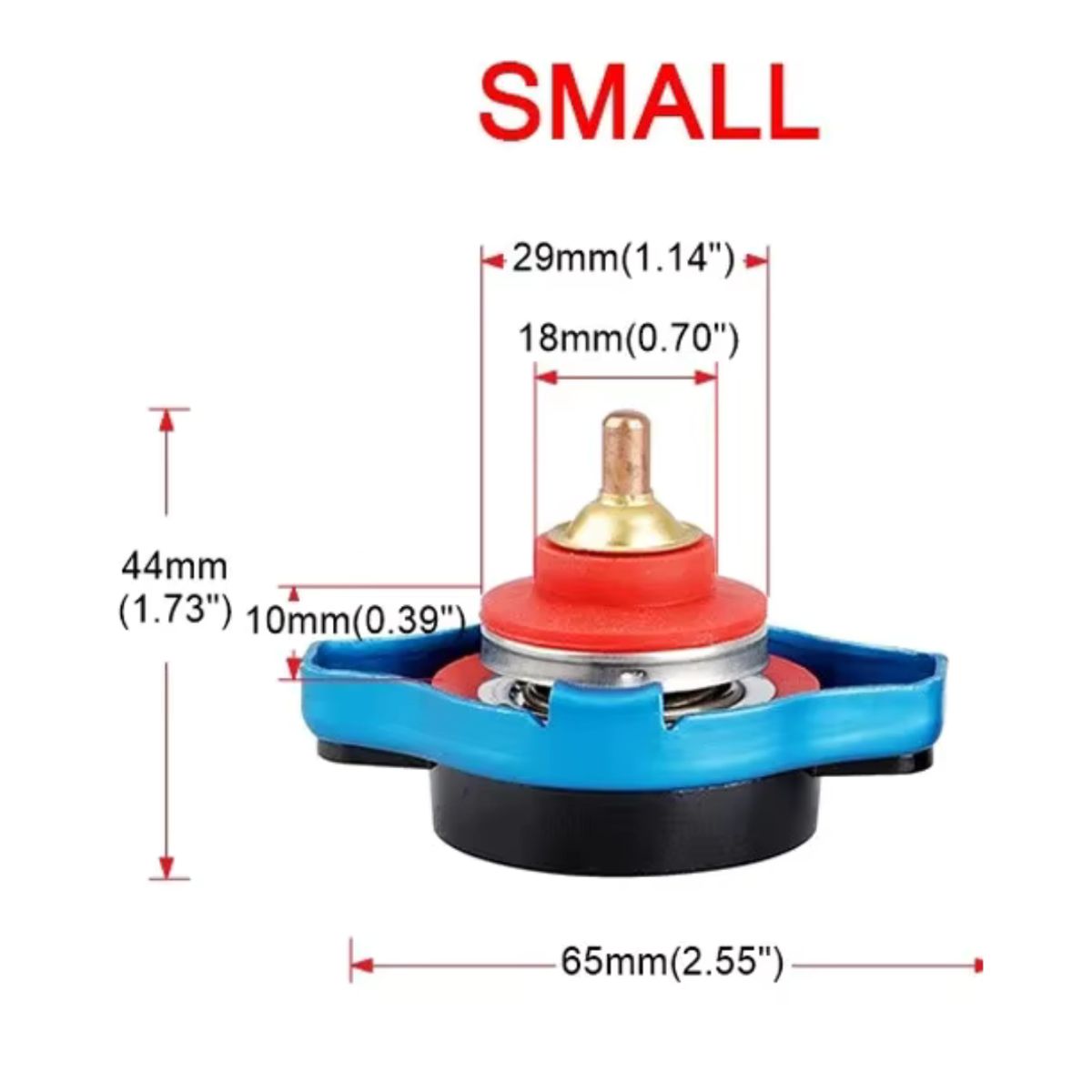 GENERICO - Tapa De Radiador Medidor De Temperatura Del Agua De 0.9