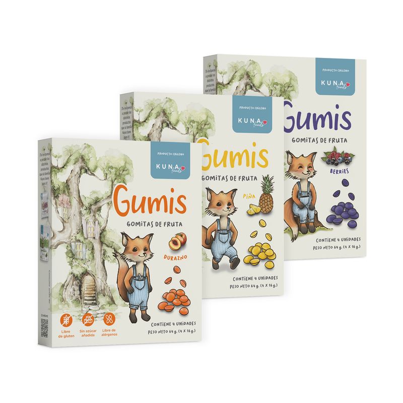 KUNA FOODS - Mix Gumis Gomitas de Frutas