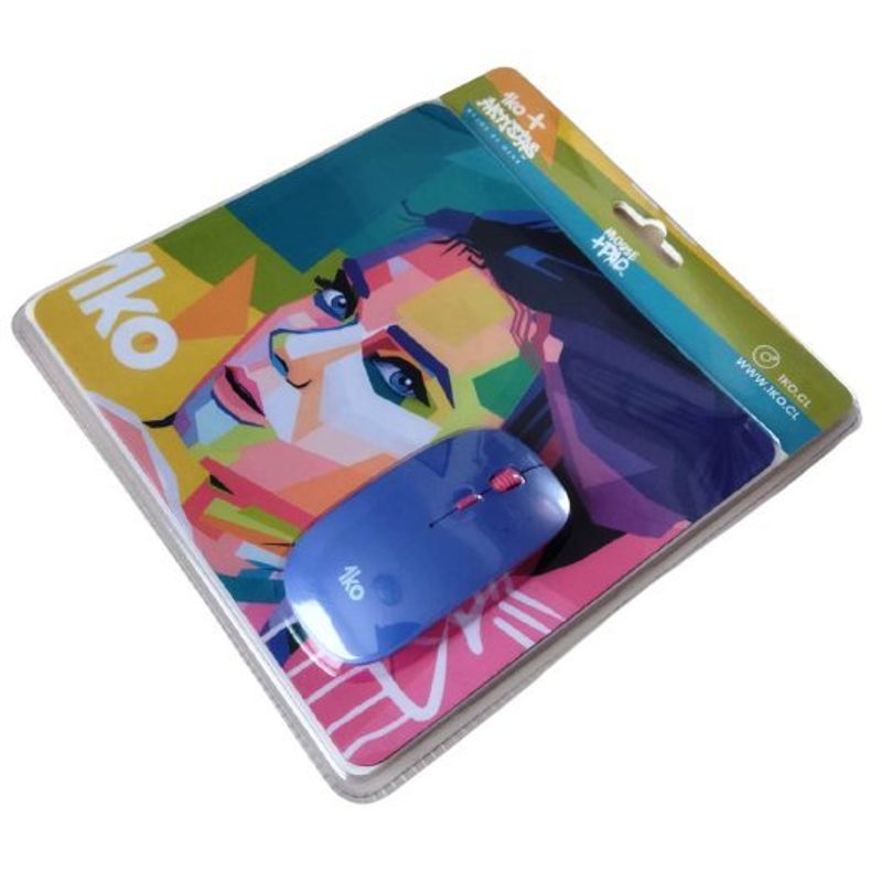 GENERICO - Mouse inalámbrico + PAD + 2* pilas AAA 1ko 1600 dpi
