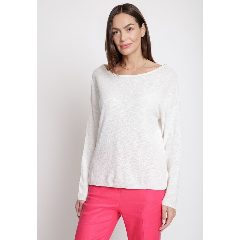 CANADIENNE - Tejido de Mujer Modelo Cameron Color Blanco