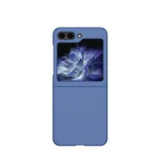 JOIGO - Carcasa Para Samsung Z Flip 5 Goma Azul Oscuro