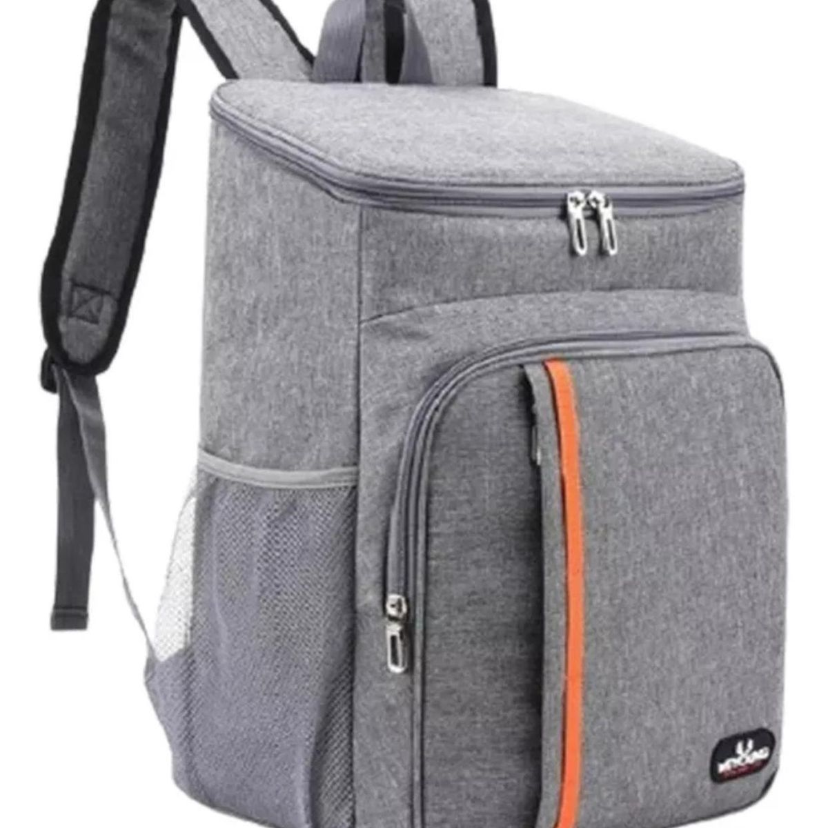 IMPORTCLICK - Mochila Térmica Alimentos Impermeable Lisa Gris 18 L IMPORTCLICK