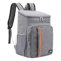 IMPORTCLICK - Mochila Térmica Alimentos Impermeable Lisa Gris 18 L