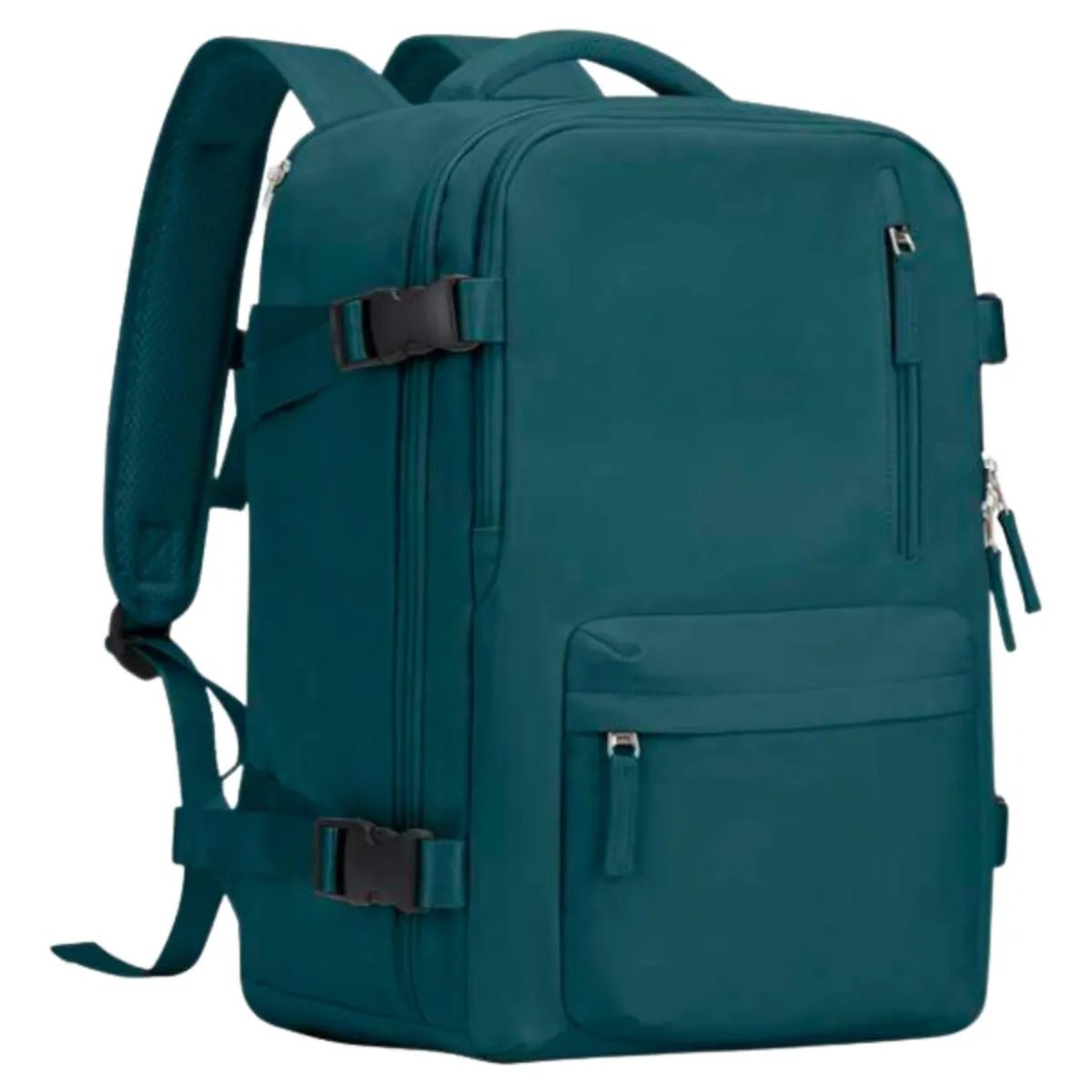 IMPORTCLICK - Mochila Viaje Gran Capacidad USB Tela Verde DLX IMPORTCLICK