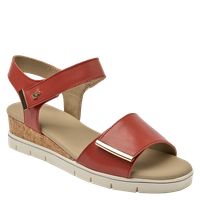 Sandalia Casual Mujer Rojo