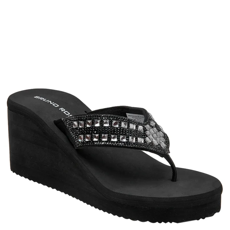 BRUNO ROSSI - Sandalia Casual Mujer Negro Bruno Rossi
