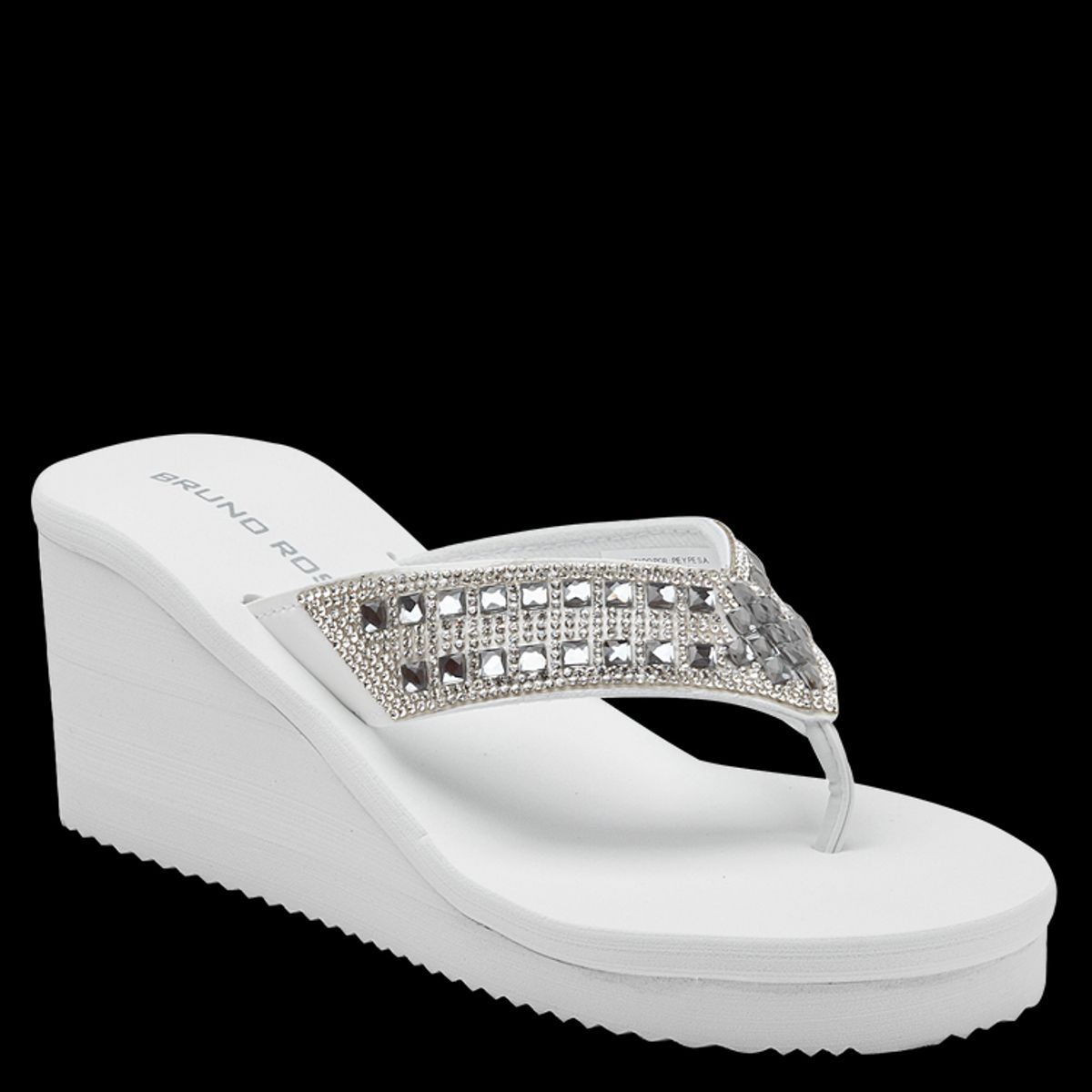 BRUNO ROSSI - Sandalia Casual Mujer Blanco Bruno Rossi