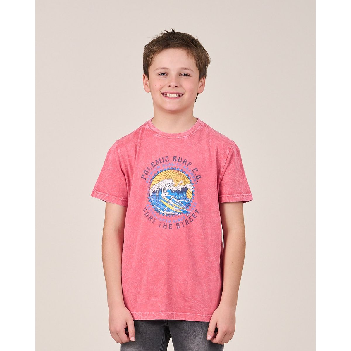 POLEMIC - Polera procesada manga corta Street Kids  - Polemic _.