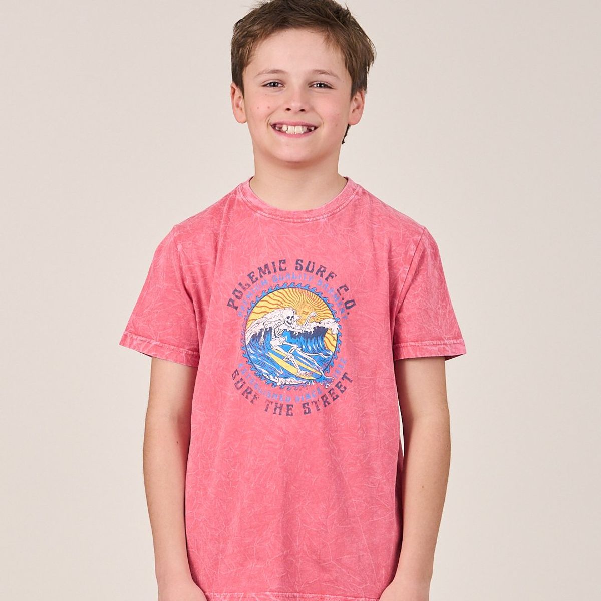 POLEMIC - Polera procesada manga corta Street Kids  - Polemic _.