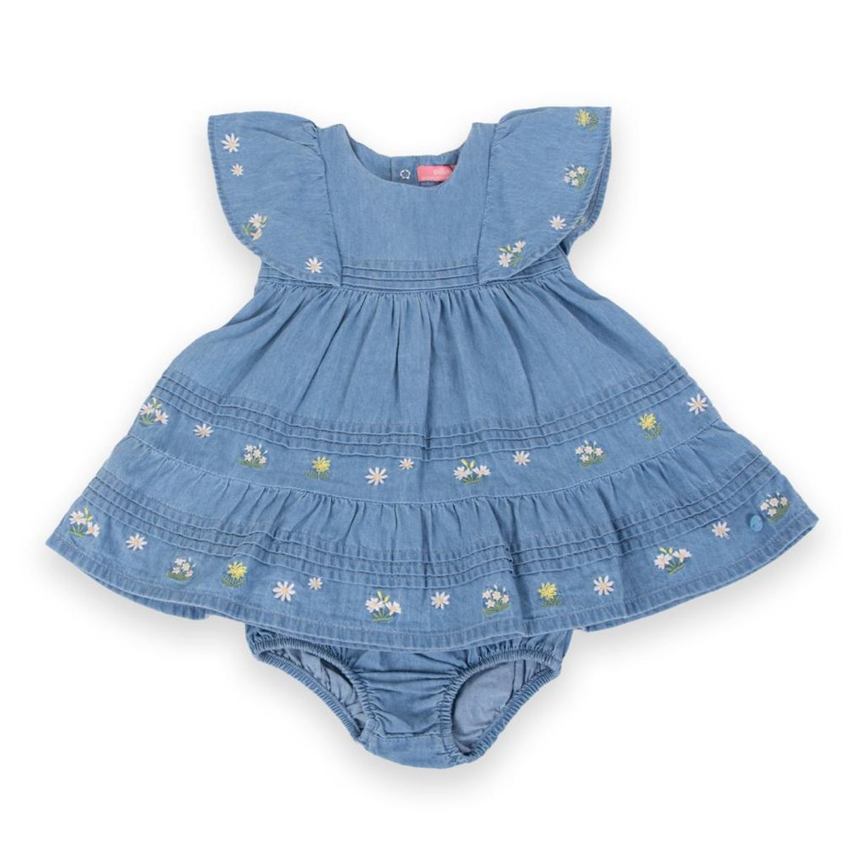 PILLIN - Vestido Bebé Niña Celeste Pillin PILLIN