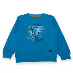PILLIN - Polerón Niño Azul eléctrico