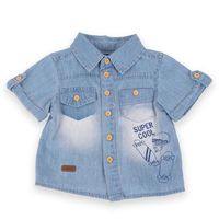 Camisa Bebé Niño Denim - Azul