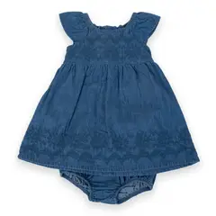PILLIN - Vestido Bebé Niña Denim