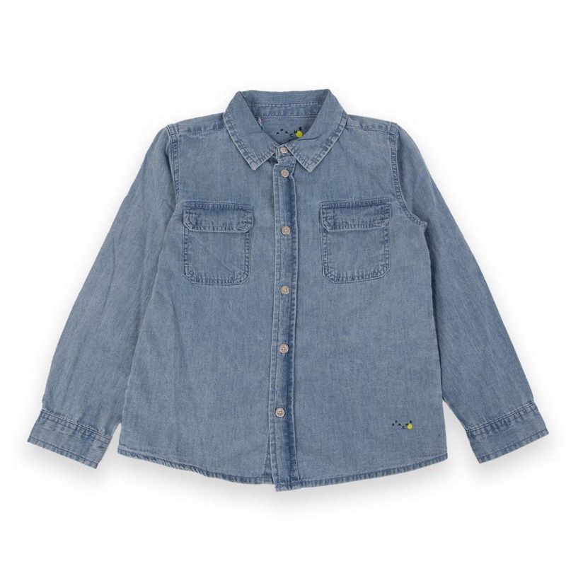 PILLIN - Camisa Niño Denim Pillin - Azul
