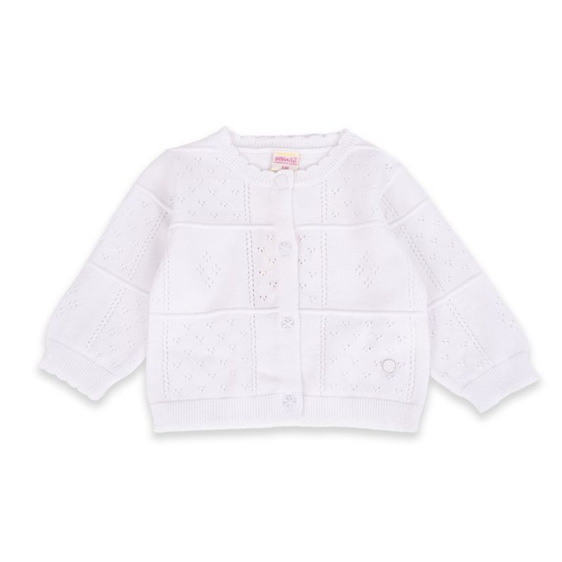 PILLIN - Chaleco Bebé Niña Blanco Pillin PILLIN