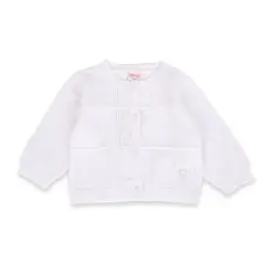 PILLIN - Chaleco Bebé Niña Blanco