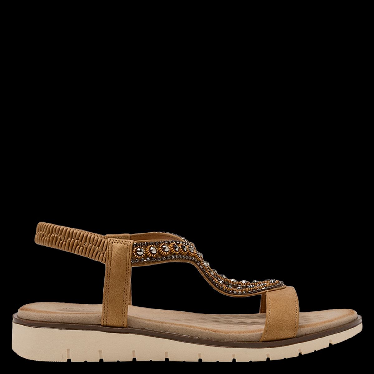 BRUNO ROSSI - Sandalia Casual Mujer Marrón claro Bruno Rossi