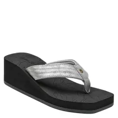 PANAMA JACK - Sandalia Casual Mujer Plateado