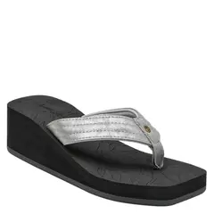 PANAMA JACK - Sandalia Casual Mujer Plateado