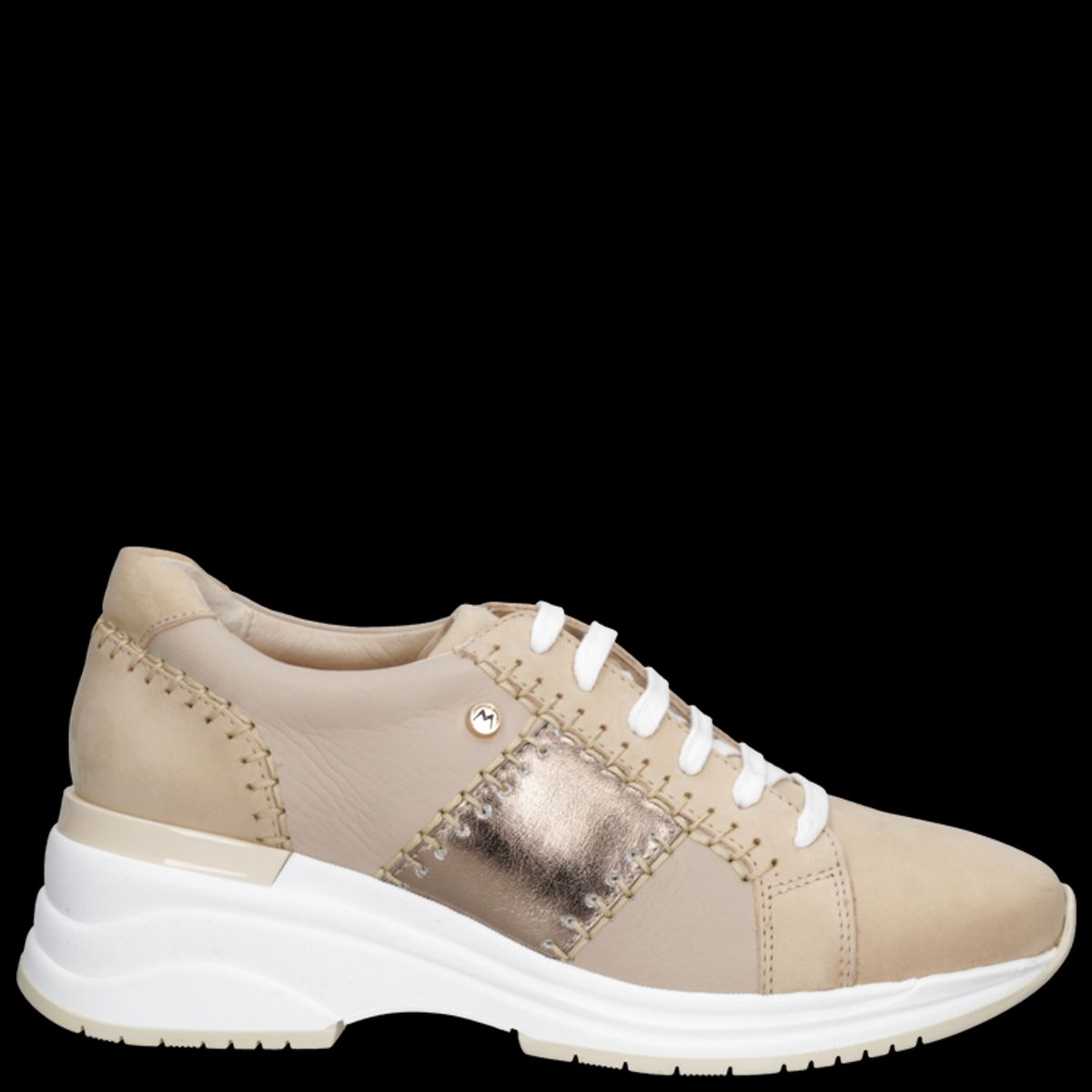 MINGO - Zapatilla Casual Mujer Beige  Mingo